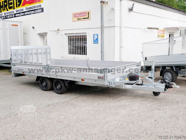 Släpvagn för tunga maskiner Hapert INDIGO HT2 3500kg 455x200x30cm Parabel