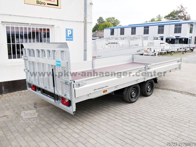 Släpvagn för tunga maskiner Hapert INDIGO HT2 3500kg 455x200x30cm Parabel