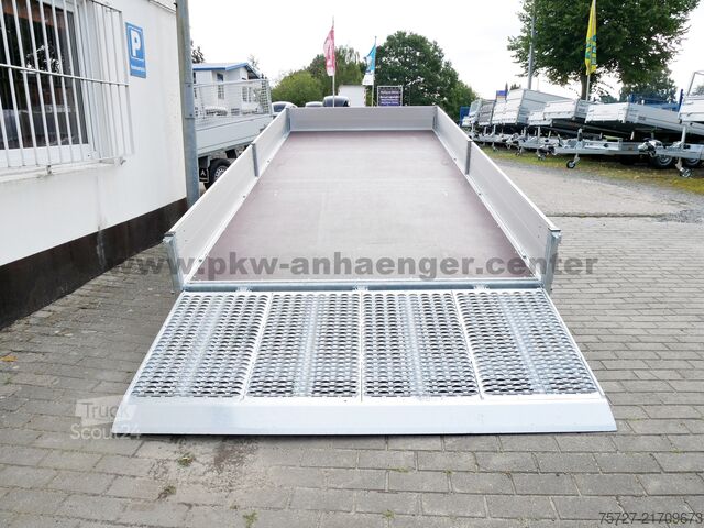 Släpvagn för tunga maskiner Hapert INDIGO HT2 3500kg 455x200x30cm Parabel