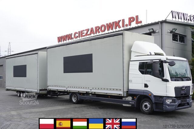 Sada plachiet man TGL 8.190 4×2 sleeper / 80 tho. km!!! /