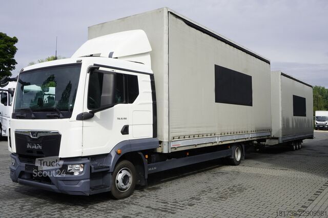 Sada plachiet man TGL 8.190 4×2 sleeper / 80 tho. km!!! /