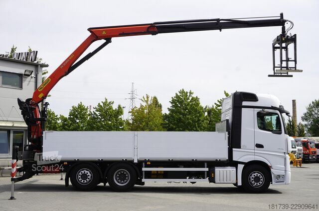 Platform med kran Mercedes-Benz Actros 2545 MP5 / 90 tho. km / Palfinger