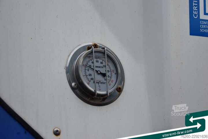 Vaihtolava-puoliperävaunu FLIEGL Containerchassis light + Singamas Tank SAF