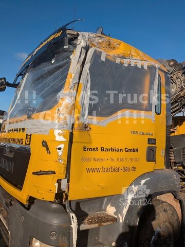 Kolmisivuinen kippiauto MAN TGS 26.440 / 6X4 / Manual / Hiab Kran 288