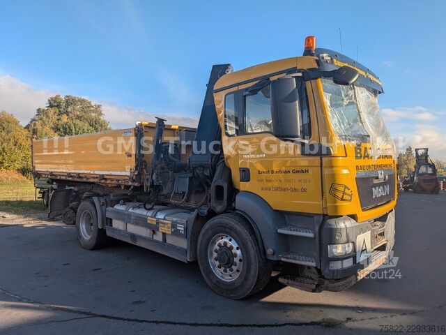 Kolmisivuinen kippiauto MAN TGS 26.440 / 6X4 / Manual / Hiab Kran 288