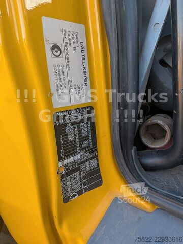 Kolmisivuinen kippiauto MAN TGS 26.440 / 6X4 / Manual / Hiab Kran 288