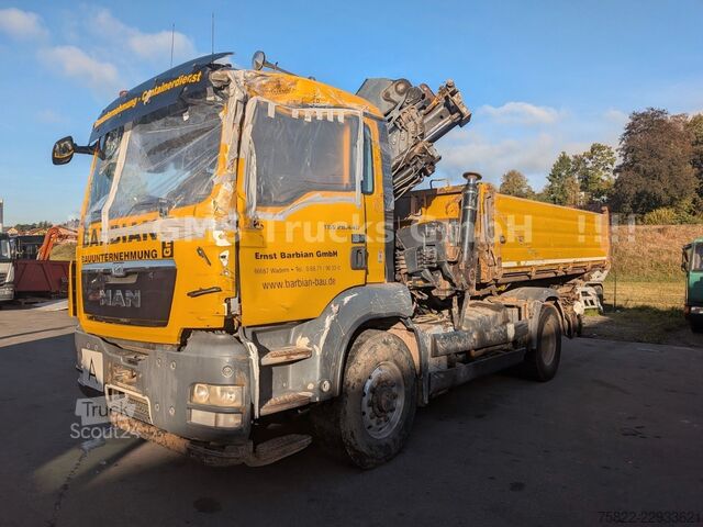 Kippiauto MAN TGS 26.440 / 6X4 / Manual / Hiab Kran 288