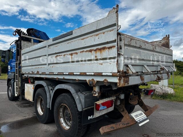 Kippiauto MAN TGS 33.480 / 6X4 / Mei BORDM /25m Kran Palfinger
