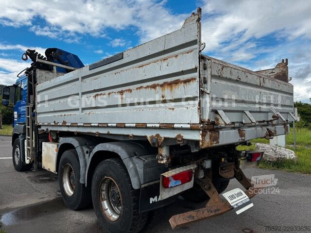 Kuorma-autoon asennettu nosturi MAN TGS 33.480 / 6X4 / Mei BORDM /25m Kran Palfinger