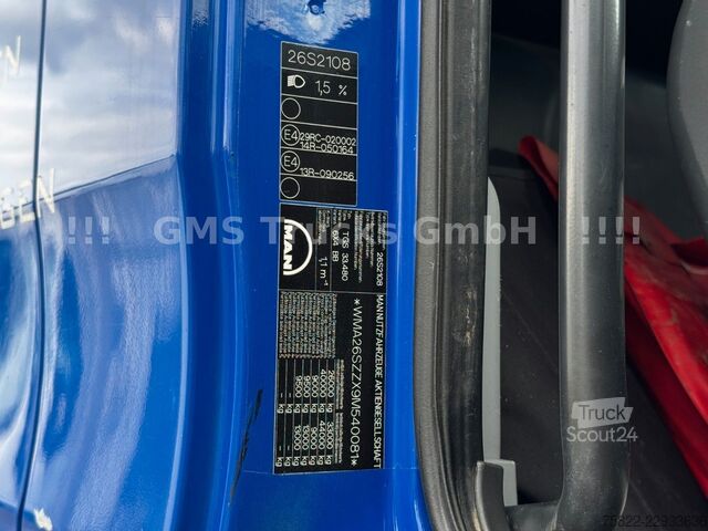 Kuorma-autoon asennettu nosturi MAN TGS 33.480 / 6X4 / Mei BORDM /25m Kran Palfinger