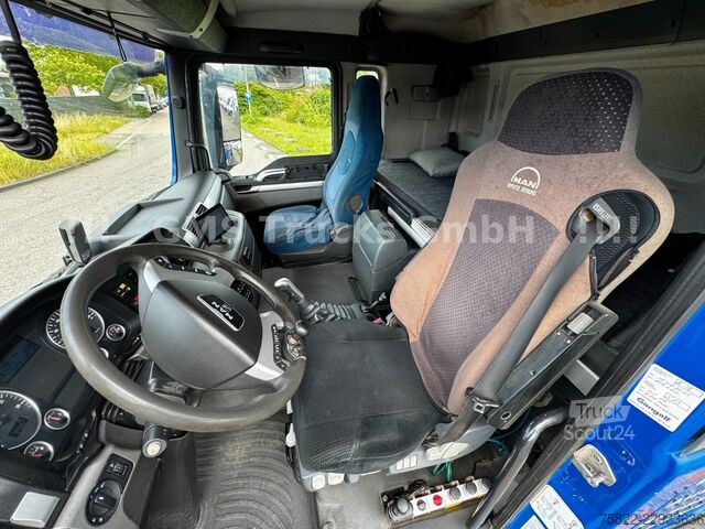 Kuorma-autoon asennettu nosturi MAN TGS 33.480 / 6X4 / Mei BORDM /25m Kran Palfinger