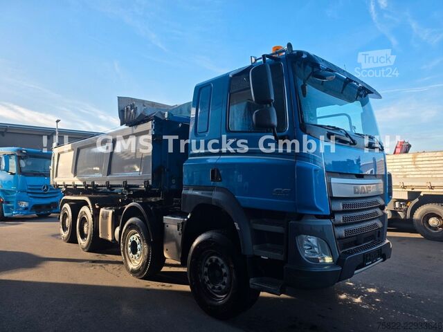 Kolmisivuinen kippiauto DAF CF 460 / 8X4 / BORDMATIK / Ret / Plane