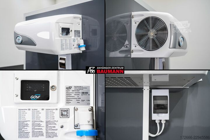 šaldytuvas priekaba Andere BAUMANN ER 2.5 FREEZE | GRAU | 2X RÄUME 250X150X180CM 1500KG TIEFKÜHLANHÄNGER