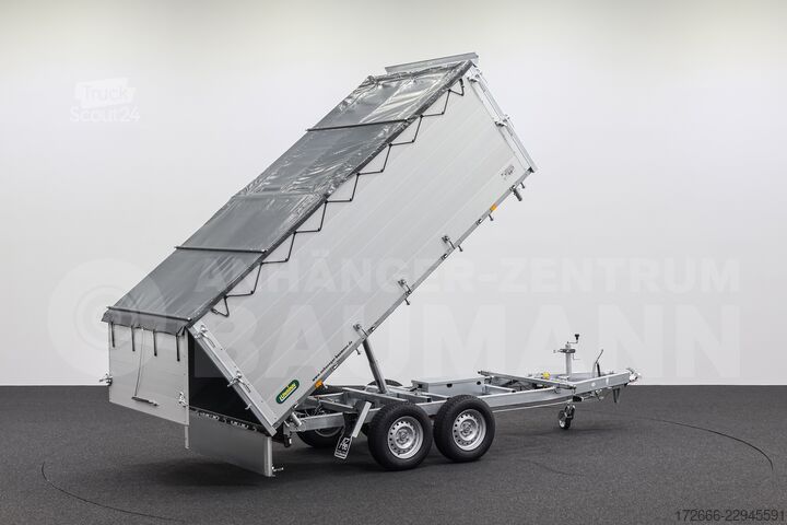 Trijų krypčių savivartis Unsinn UDK-B 3617-35-14 366X175X120CM 3500KG BRENNHOLZANHÄNGER
