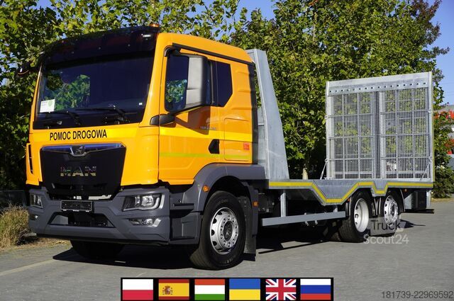 Lastebilkran MAN TGM 26.320 6×2-4/NEW platform tow truck