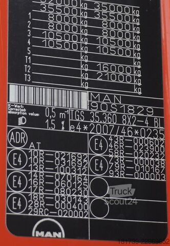 Autonosturi MAN TGS 35.360 E6 8×2 / FASSI F235A.2.22