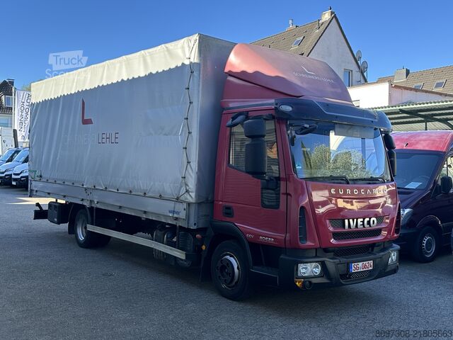 Gardinsidad skåpbil Iveco Eurocargo 80E22 Pritsche Plane  Automatik   TÜV