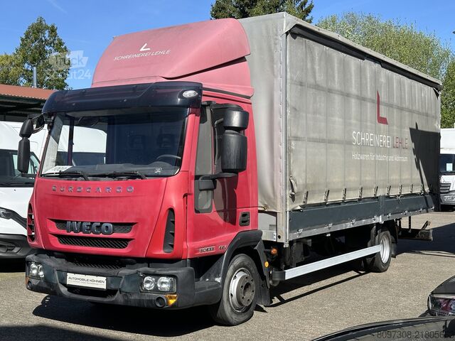 Gardinsidad skåpbil Iveco Eurocargo 80E22 Pritsche Plane  Automatik   TÜV