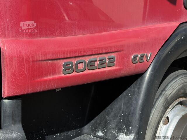 Gardinsidad skåpbil Iveco Eurocargo 80E22 Pritsche Plane  Automatik   TÜV