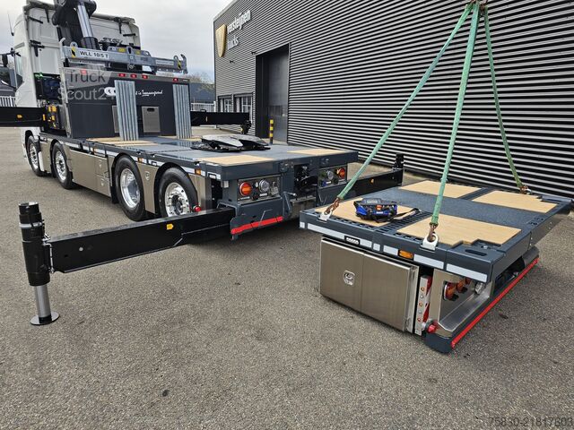 Kranbil Scania R590 V8 / 8x2 / HMF 9520 + JIB + LIER / TREKKER...
