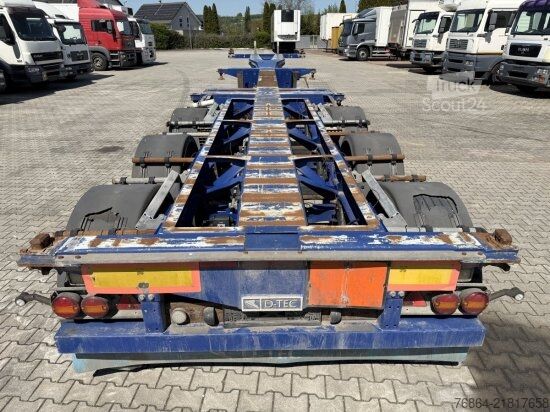 Değişebilir kasalı yarı römork D-Tec D-TEC VCC-01 CONTAINERCHASSI, MITTEL-UND HECKAUSSCHUB, LIFTACHSE,