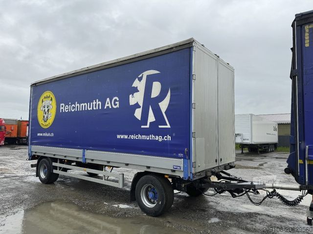 Open aanhangwagen met zeil BIRRER UE 18 *Durchlade+Bordwande*Top Zustand