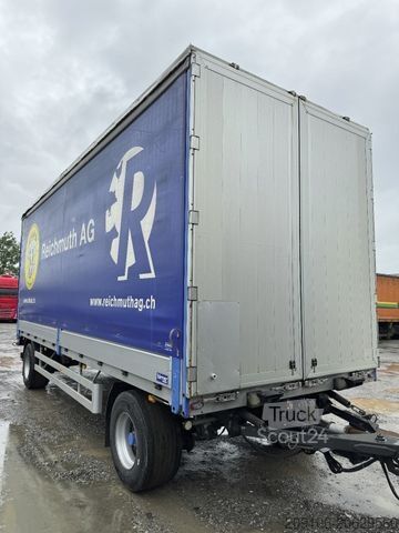 Open aanhangwagen met zeil BIRRER UE 18 *Durchlade+Bordwande*Top Zustand