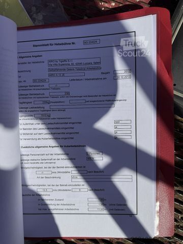 Çalışma platformu Airo AIRO A 12 JE Gelenk Teleskop Arbeitsbühne