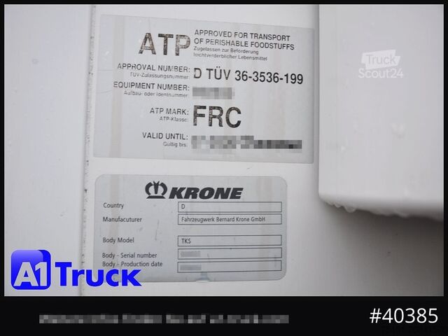 Auflieger KRONE SD, Carrier 1950, Rolltor FRC Tiefkühl