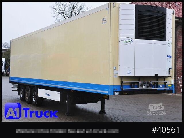 Frigorifik yarı römork KRONE SDR 27 Carrier 1950 Mt. Doppelstock Lift,TÜV 07/2026