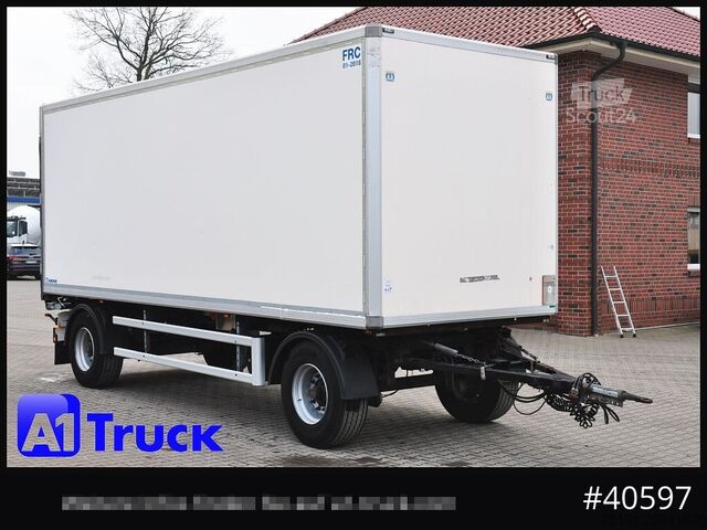 Dobozos pótkocsi KRONE Koffer ISO, stakr isoliert ehemaliger Kühlkoffer, Aluboden