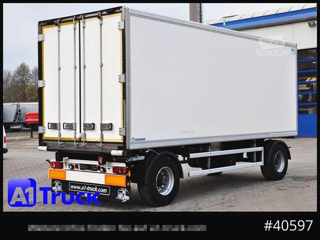 Dobozos pótkocsi KRONE Koffer ISO, stakr isoliert ehemaliger Kühlkoffer, Aluboden