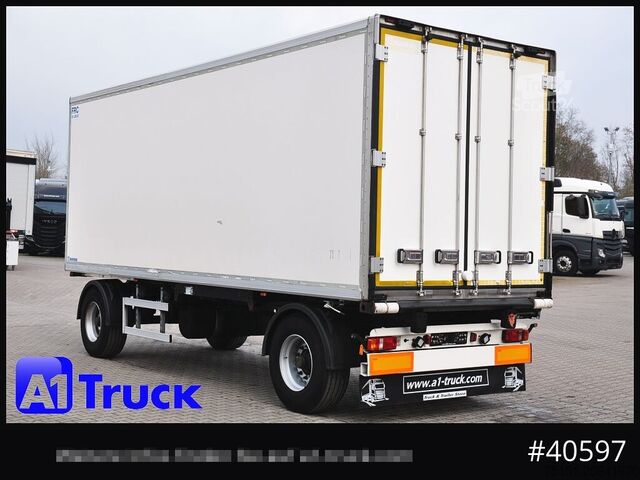 Kasti piekabe KRONE Koffer ISO, stakr isoliert ehemaliger Kühlkoffer, Aluboden