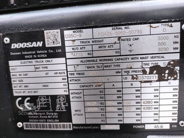 Dieselstapler Doosan D35C-9
