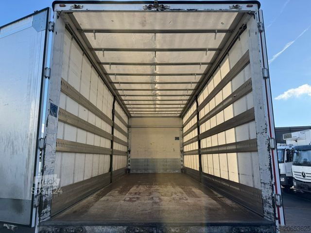 Tentinė platforma sunkvežimis MERCEDES-BENZ ACTROS 1827 L Pritsche 7,3 m LBW 2 T*SCHIEBE