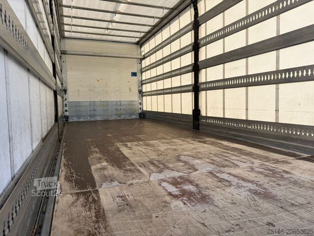 Tentinė platforma sunkvežimis MERCEDES-BENZ ACTROS 1827 L Pritsche 7,3 m LBW 2 T*SCHIEBE