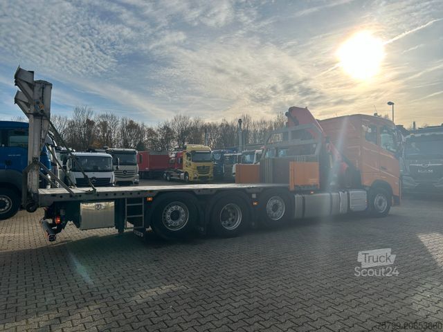 Lastbilmonteret kran VOLVO FH 510 Plattform + PK30002 TEC + Rampen
