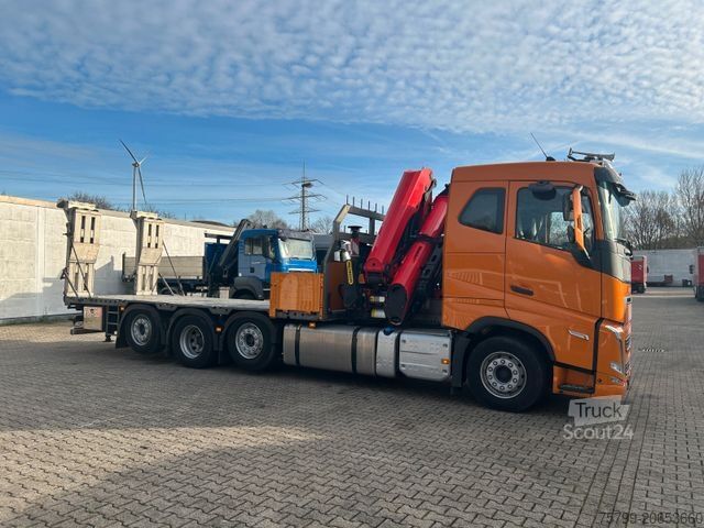 Lastbilmonteret kran VOLVO FH 510 Plattform + PK30002 TEC + Rampen