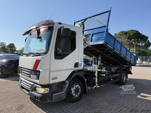 Kipper LKW DAF LF45.220 Kipper mit Kran Bonfiglioli
