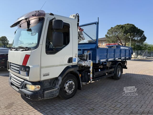 Kipper LKW DAF LF45.220 Kipper mit Kran Bonfiglioli