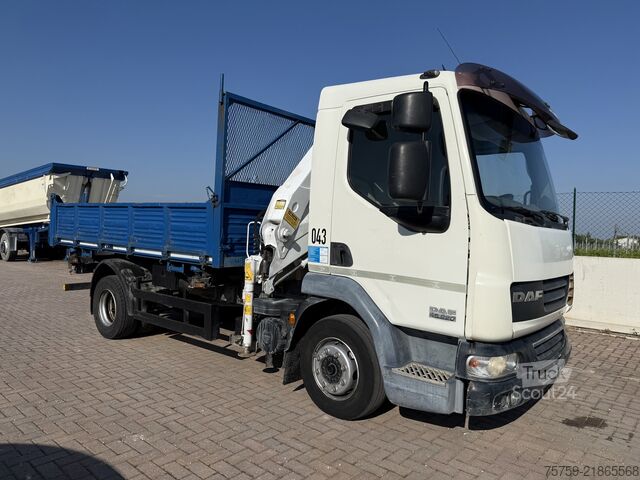 Kipper LKW DAF LF45.220 Kipper mit Kran Bonfiglioli