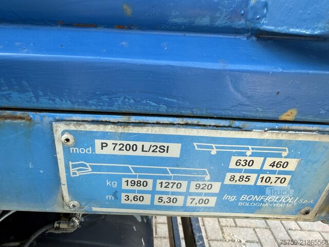 Kipper LKW DAF LF45.220 Kipper mit Kran Bonfiglioli