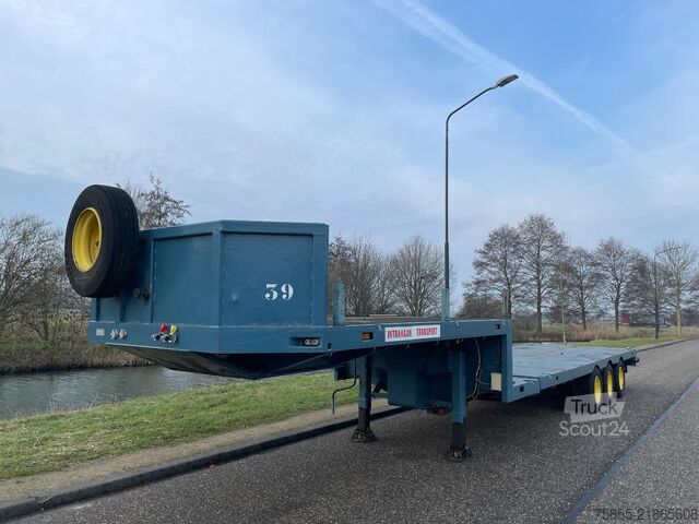 Низький навантажувач Broshuis E-2190 Steel-Blatt-Lames / Extendable 18.5 M To...