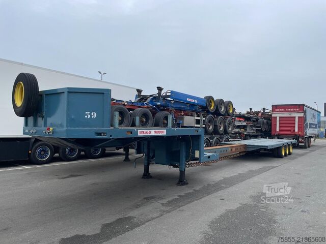 Низький навантажувач Broshuis E-2190 Steel-Blatt-Lames / Extendable 18.5 M To...