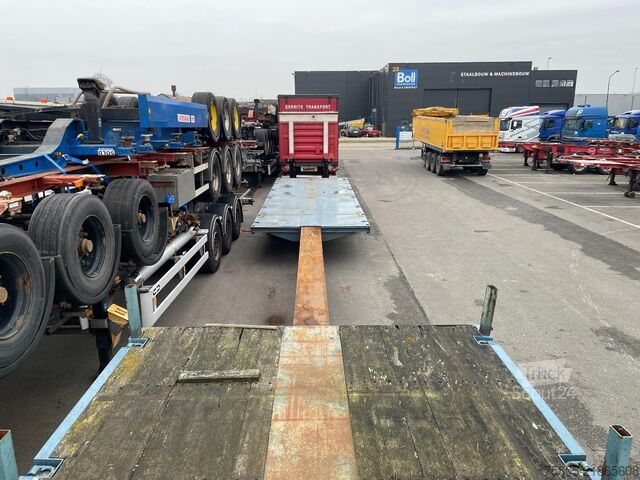 Низький навантажувач Broshuis E-2190 Steel-Blatt-Lames / Extendable 18.5 M To...