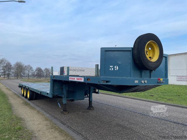 Низький навантажувач Broshuis E-2190 Steel-Blatt-Lames / Extendable 18.5 M To...
