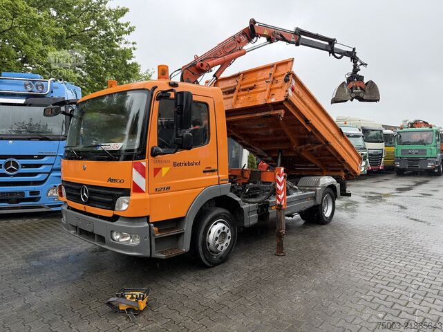 Savitvežis Mercedes-Benz Atego 1218 Kipper Kran Atlas 65