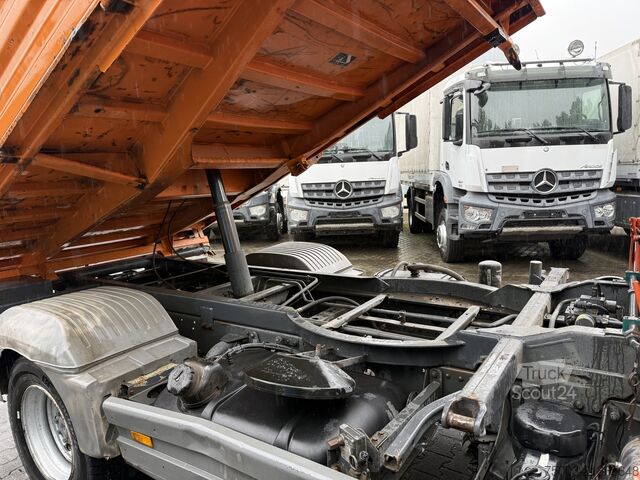 Trijų pusių savivartis sunkvežimis Mercedes-Benz Atego 1218 Kipper Kran Atlas 65