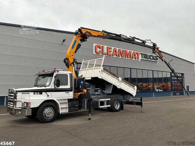 Tippbil med kran Scania T 93 4x2 Kipper met 31 Tonmeter laadkraan (bj 2...