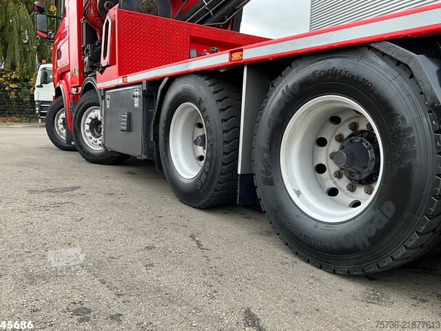 معيار SZM Scania R620 V8 8x4 Hiab 105 Ton/meter laadkraan + Fly-...